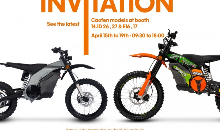 Discover Caofen Electric Motorcycles at Canton Fair 2024!