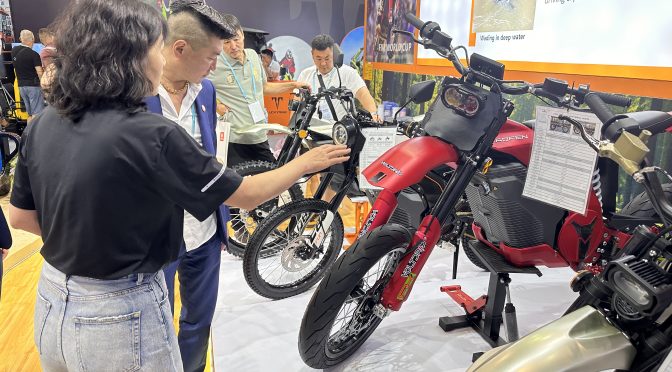 Caofen Electric Motorcycles Shine at Canton Fair 2024